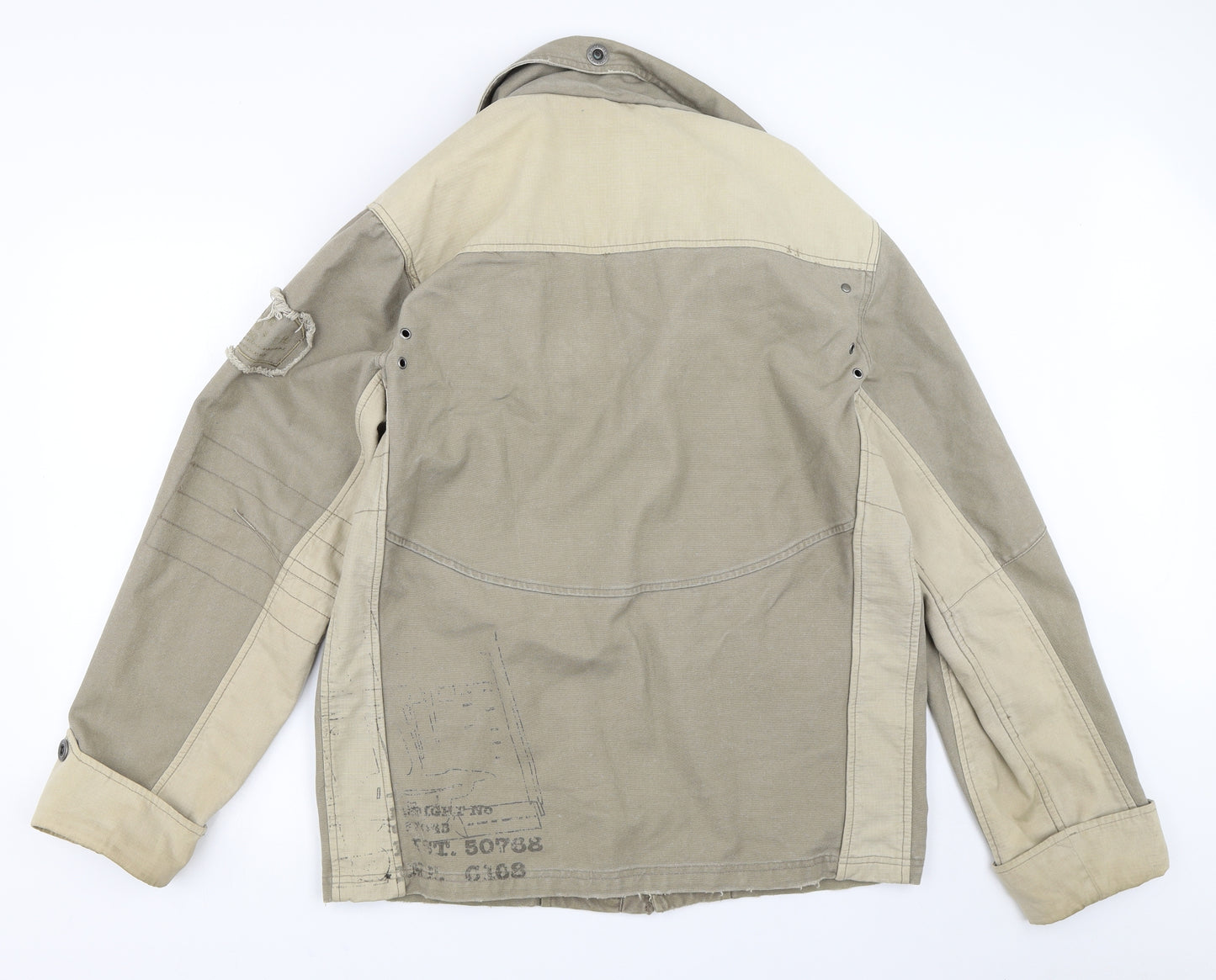 Tom Wolfe Mens Beige   Overcoat Coat Size L