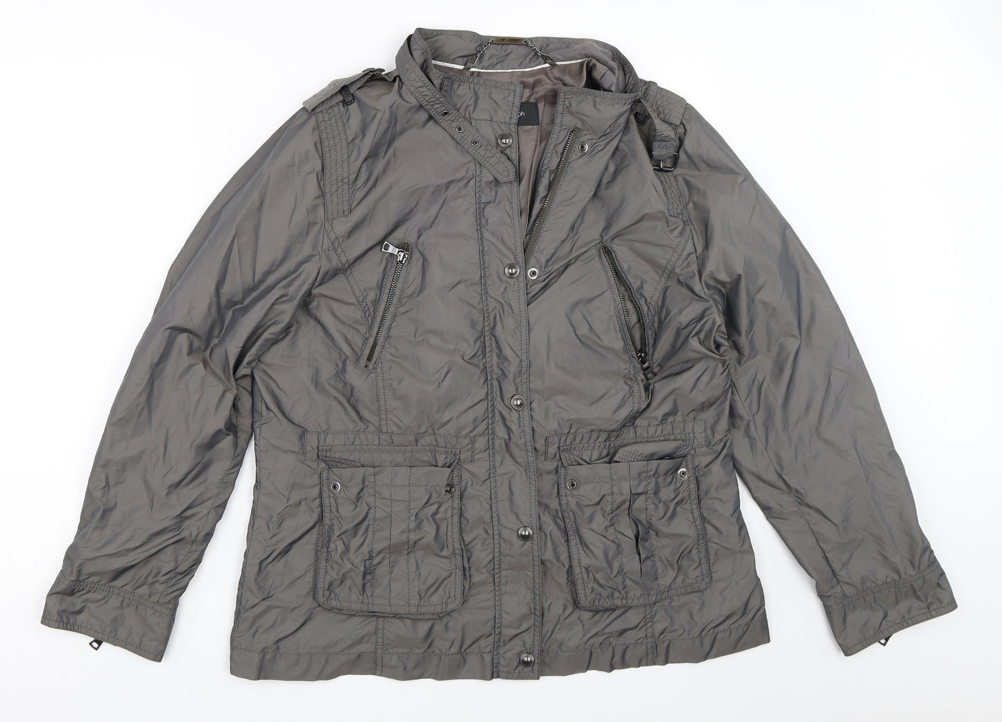 Marks and Spencer Womens Grey   Windbreaker Coat Size 16