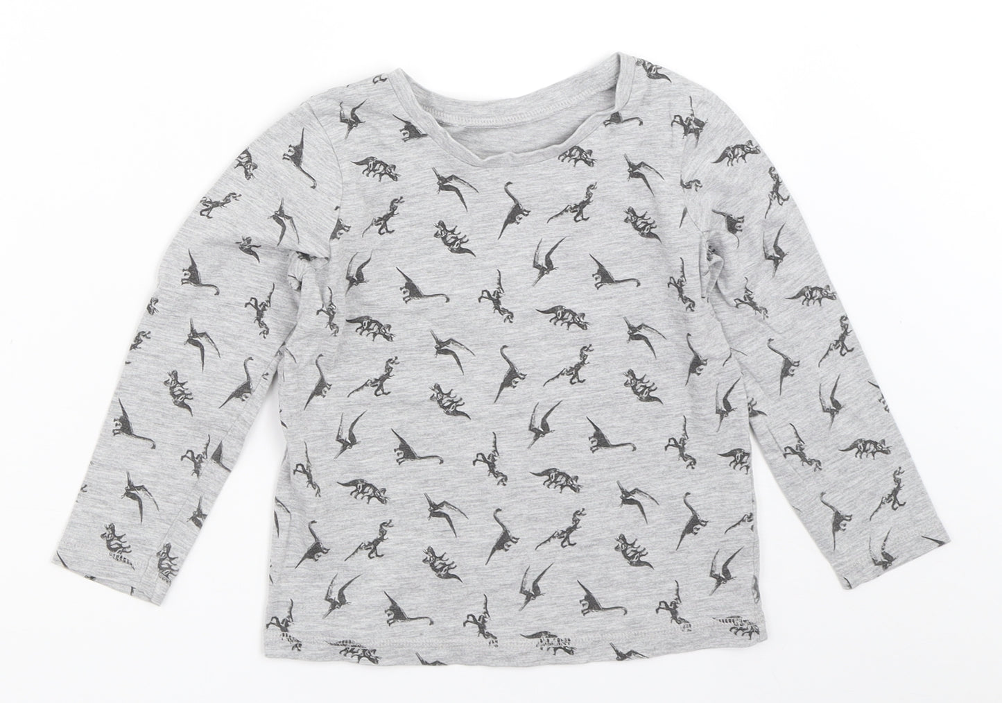 George Boys Grey   Basic T-Shirt Size 4-5 Years