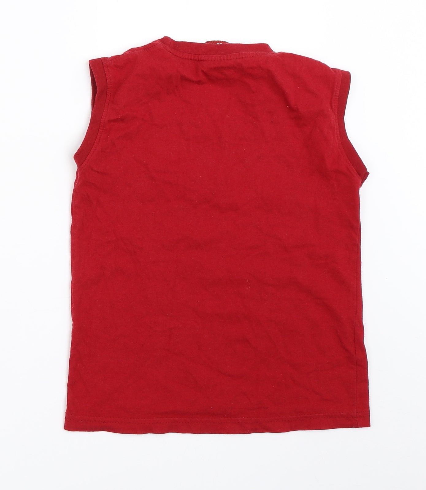 Three Star Boys Red   Basic Tank Size 13 Years