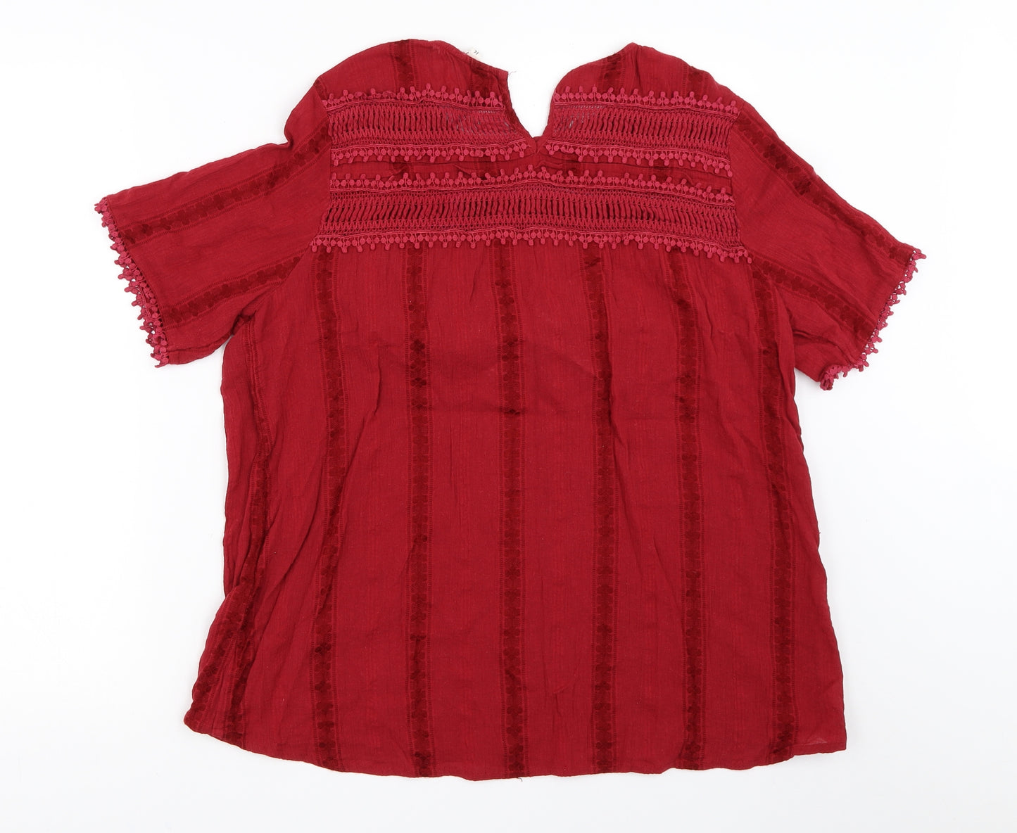 Matalan Womens Red   Basic Blouse Size 16