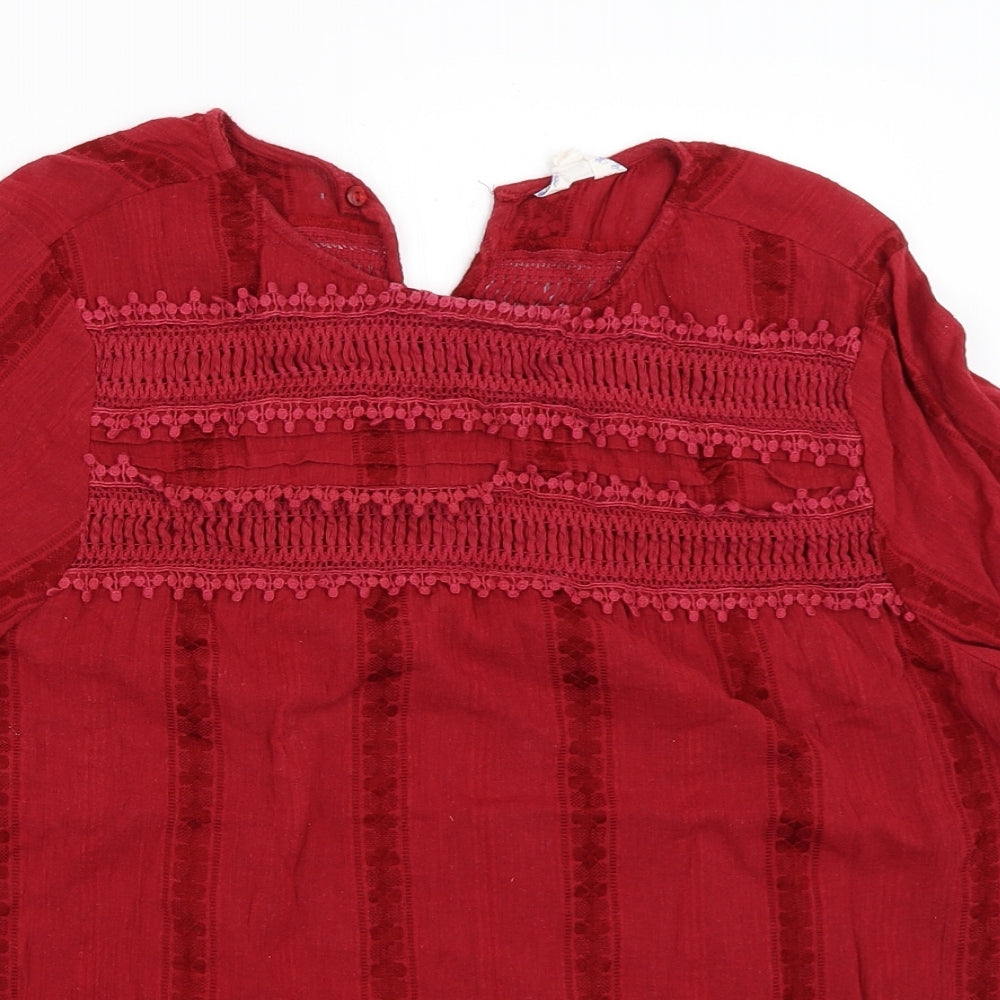 Matalan Womens Red   Basic Blouse Size 16