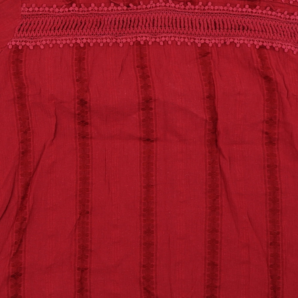 Matalan Womens Red   Basic Blouse Size 16