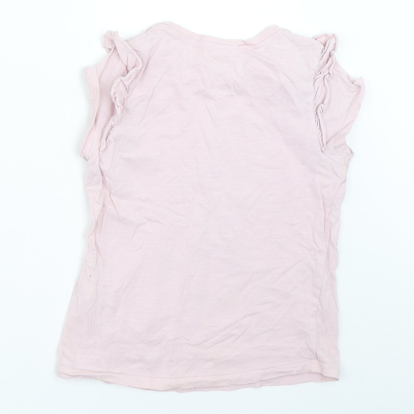 Matalan Girls Pink   Basic T-Shirt Size 8 Years  - mermaid