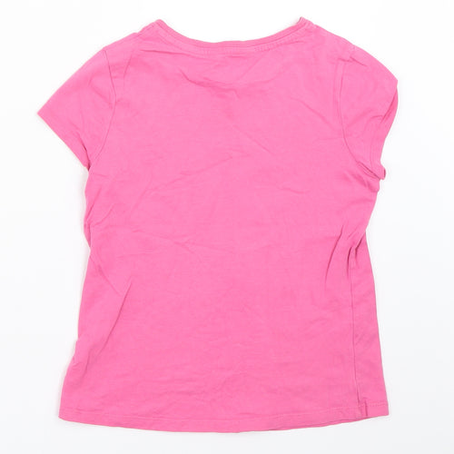 George Girls Pink   Basic T-Shirt Size 8-9 Years