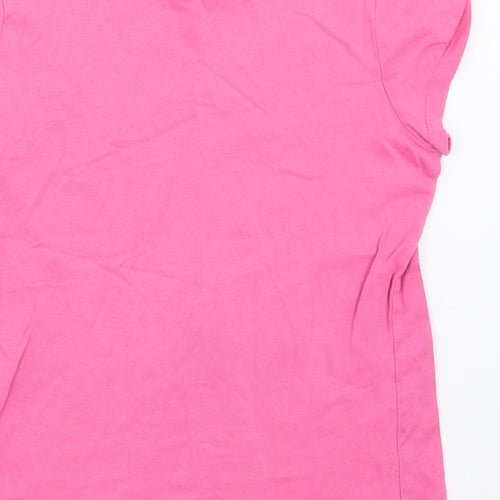 George Girls Pink   Basic T-Shirt Size 8-9 Years