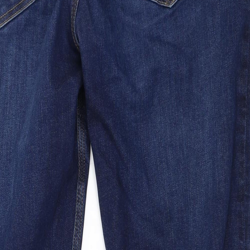 River Island Mens Blue  Denim Straight Jeans Size 36 in L31 in