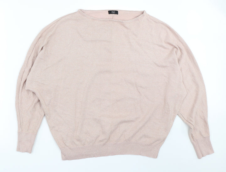 F&F Womens Pink Pullover Jumper Size 18