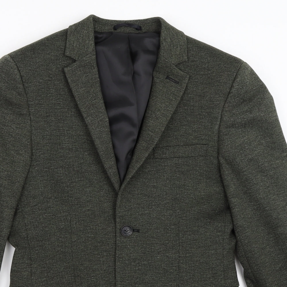 Topman Mens Green   Jacket Blazer Size 34