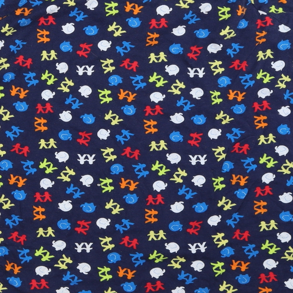 Matalan Womens Blue Solid  Top Pyjama Top Size 2XL