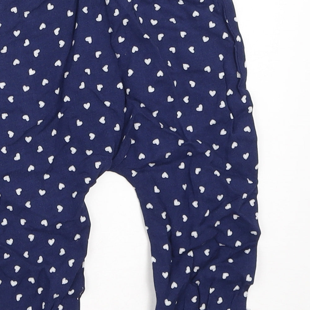 Pep&Co Girls Blue   Capri Trousers Size 6-9 Months