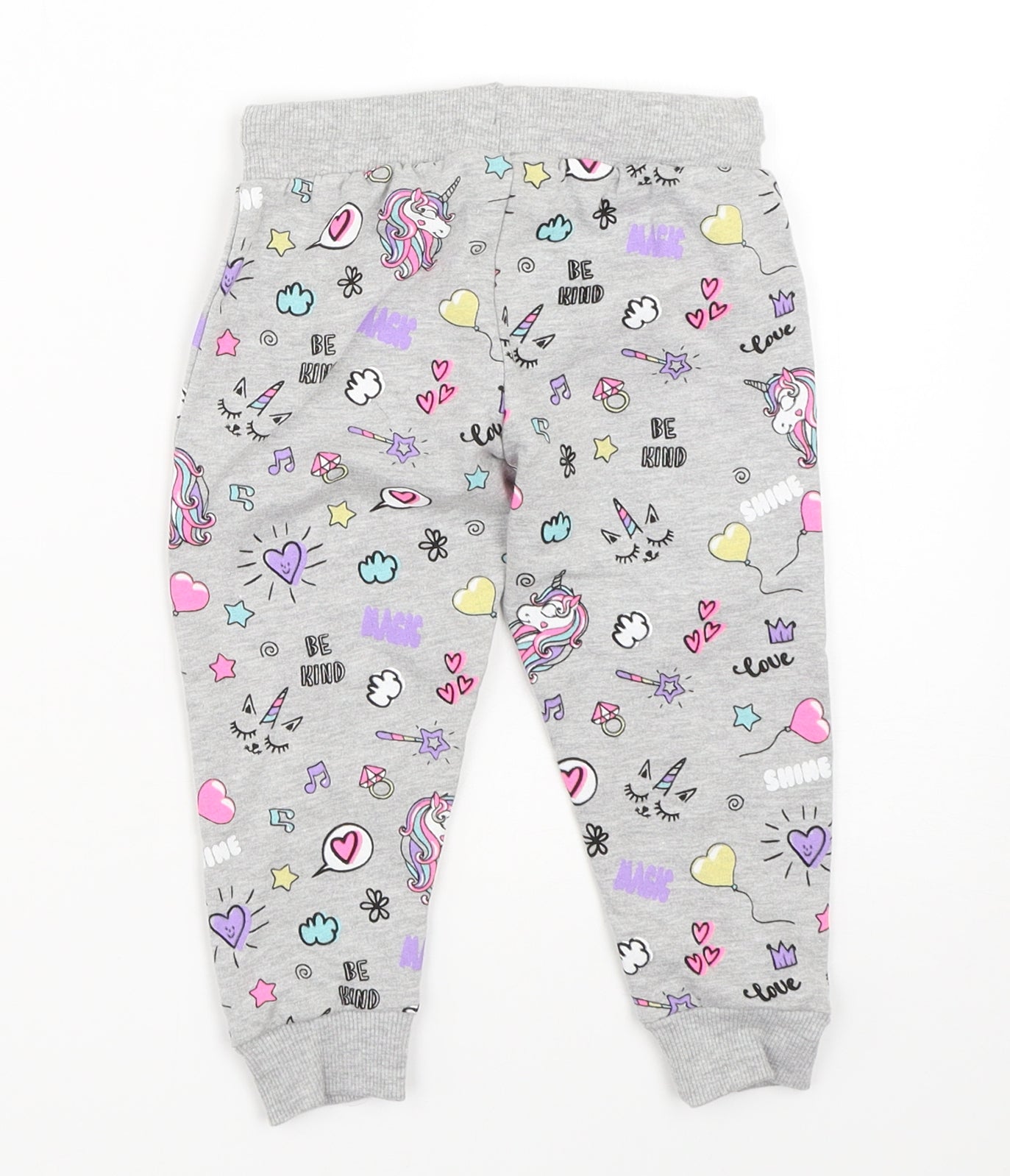 Pep&Co Girls Grey   Jogger Trousers Size 12-18 Months