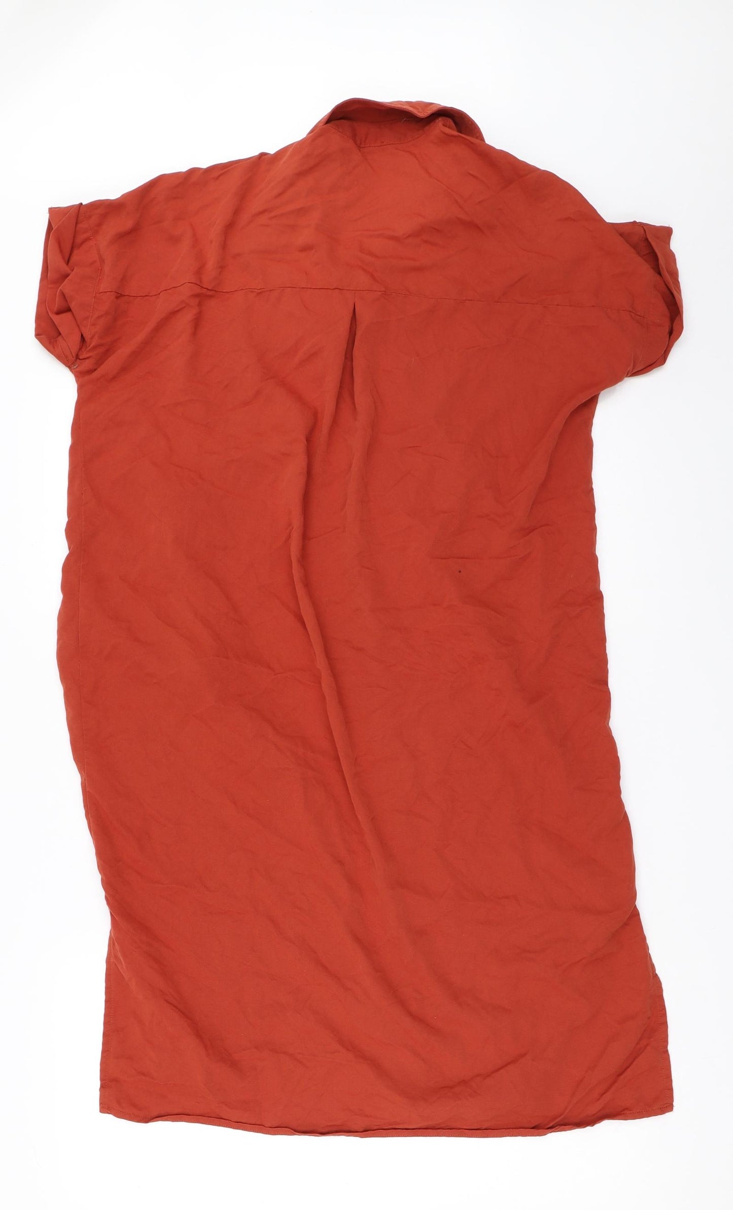 Primark Womens Orange   Shirt Dress  Size 10