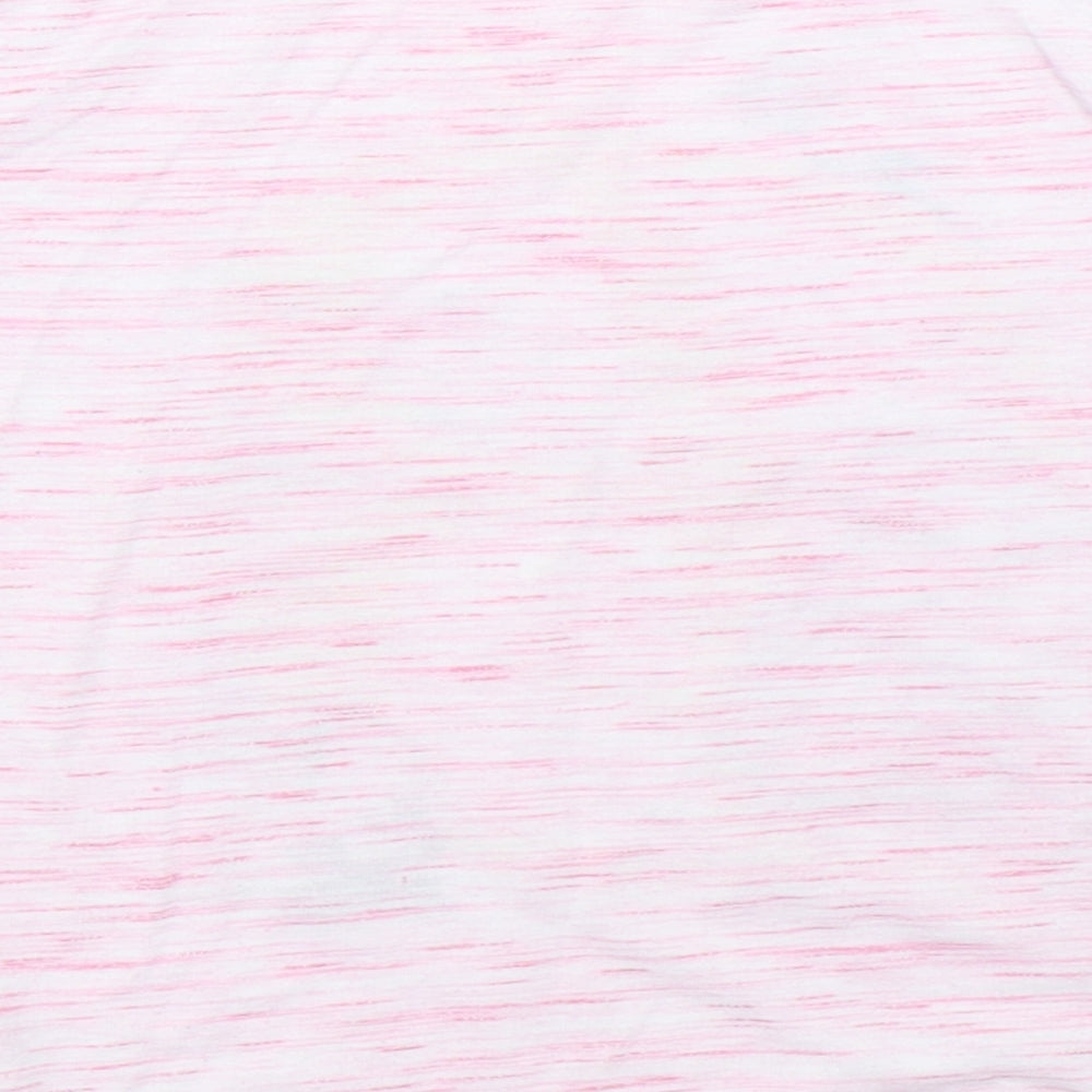 Primark Girls Pink   Basic T-Shirt Size 6-7 Years  - Beauty and the Beast