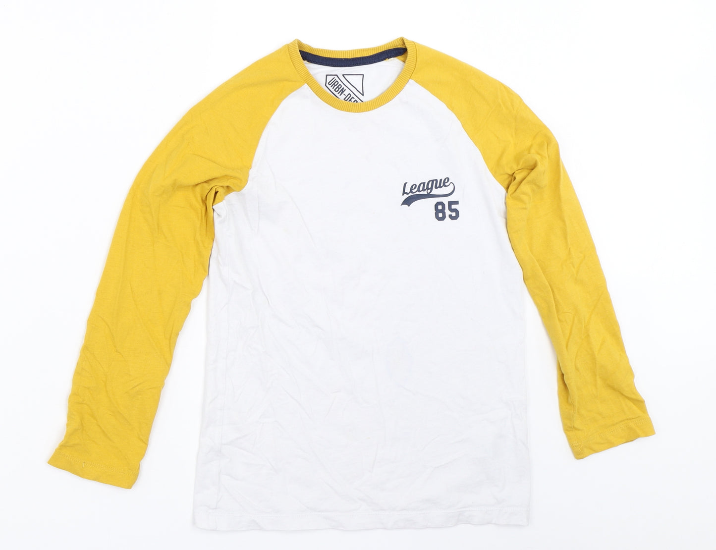 Matalan Boys Yellow   Basic T-Shirt Size 9 Years