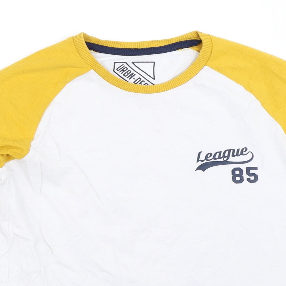 Matalan Boys Yellow   Basic T-Shirt Size 9 Years