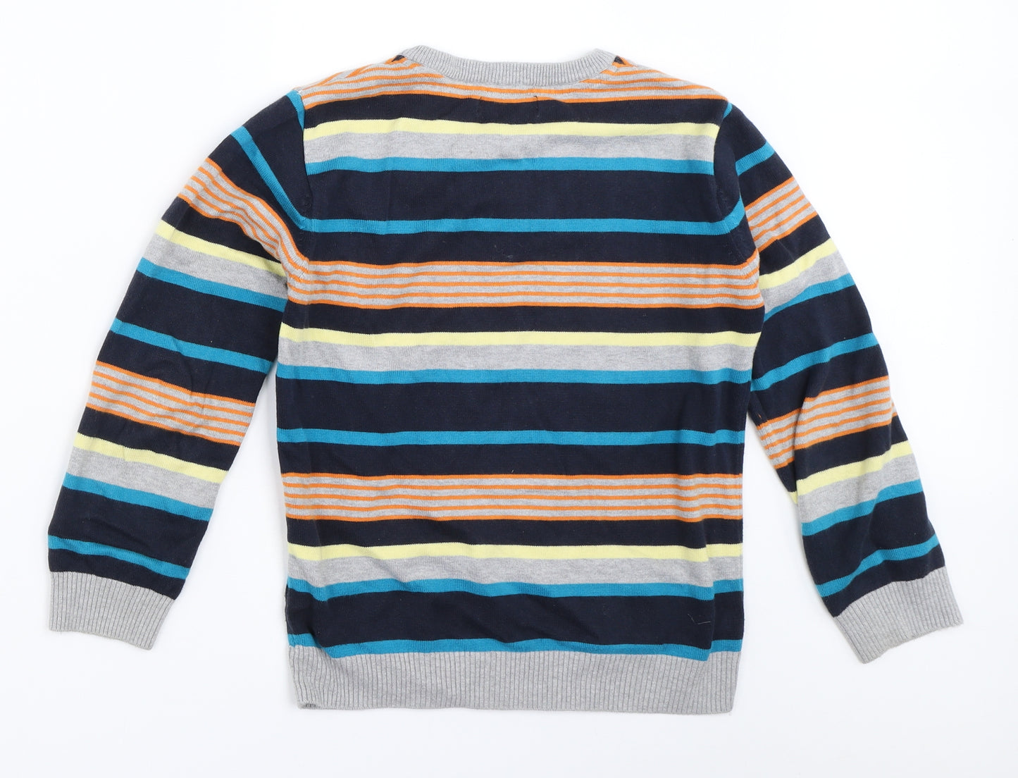 St George Boys Blue Striped  Pullover Jumper Size 9-10 Years
