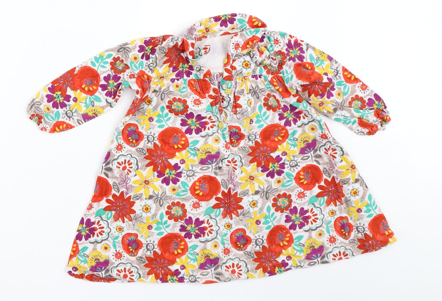 Marks and Spencer Girls Multicoloured Floral  Trapeze & Swing  Size 12-18 Months