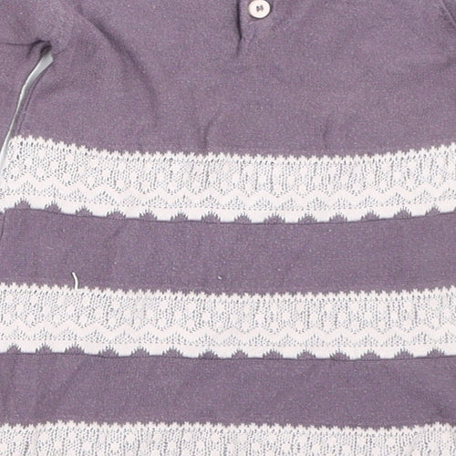 Marks and Spencer Girls Purple   Jumper Dress  Size 0-3 Months