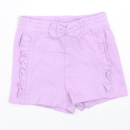 So Cute Girls Purple   Cropped Trousers Size 9-12 Months