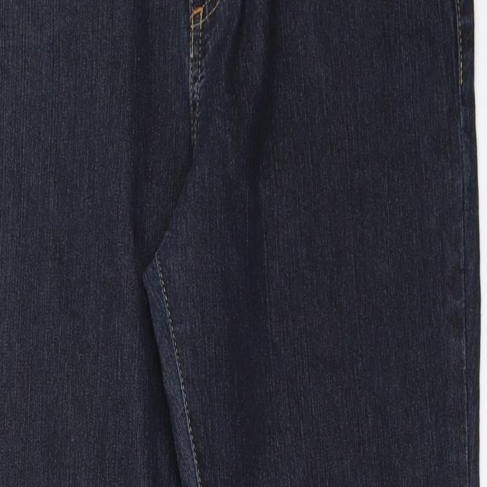 Per Una Womens Blue  Denim Bootcut Jeans Size 8 L28 in