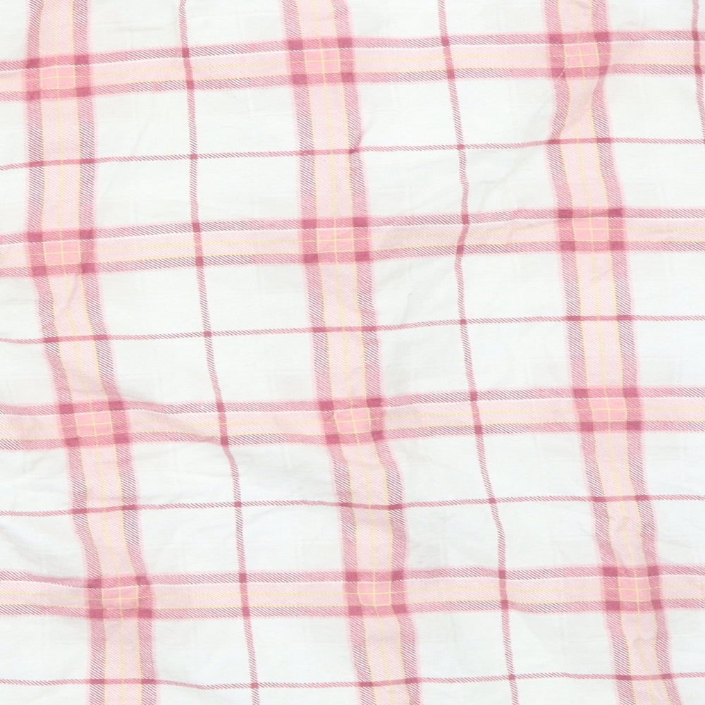 Sleep In Womens Pink Check  Top Pyjama Top Size 14