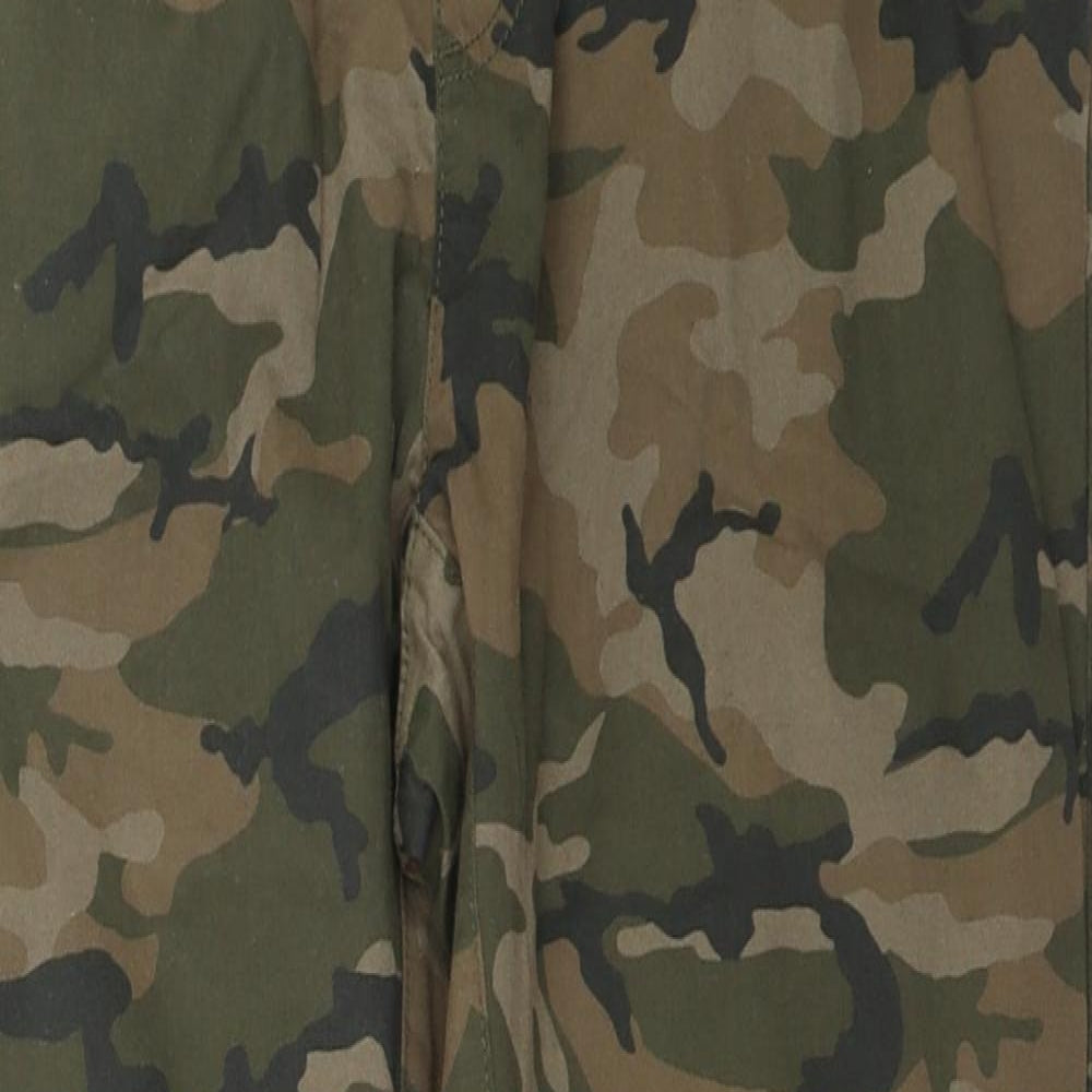 H&M Mens Green Camouflage  Jogger Trousers Size M L30 in