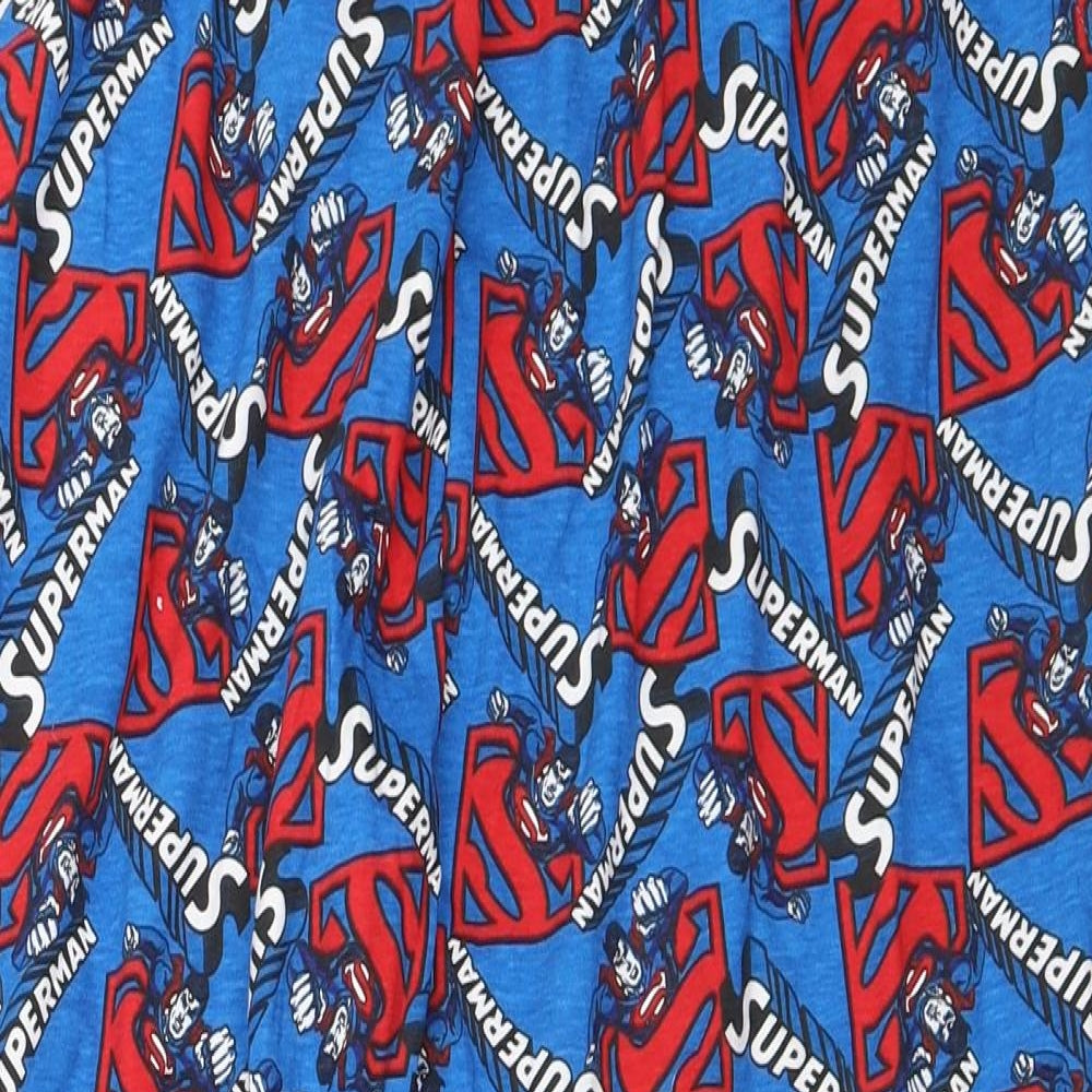 Preworn Mens Blue Solid   Pyjama Pants Size L  - superman