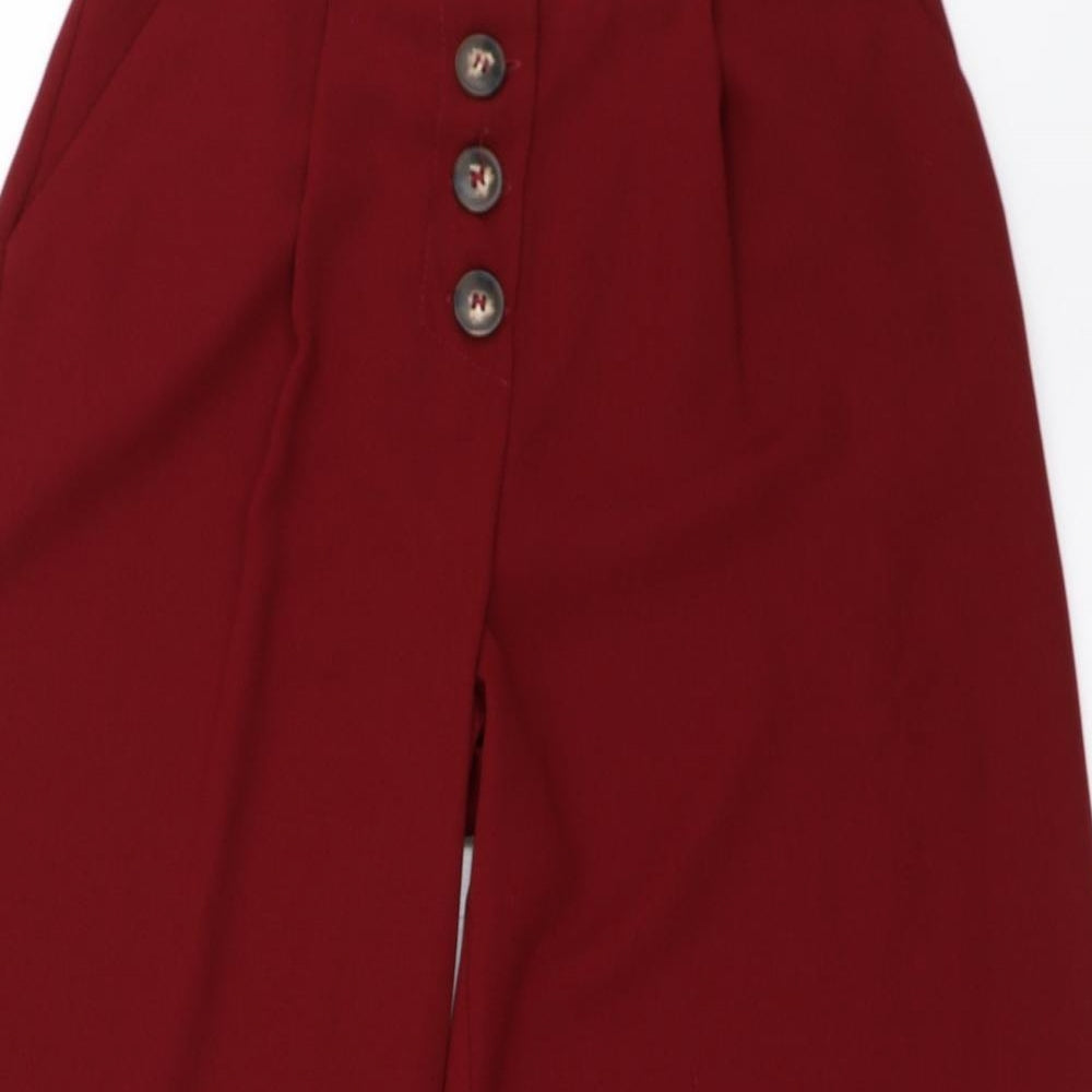 Primark Womens Red   Cropped Trousers Size 6 L23 in