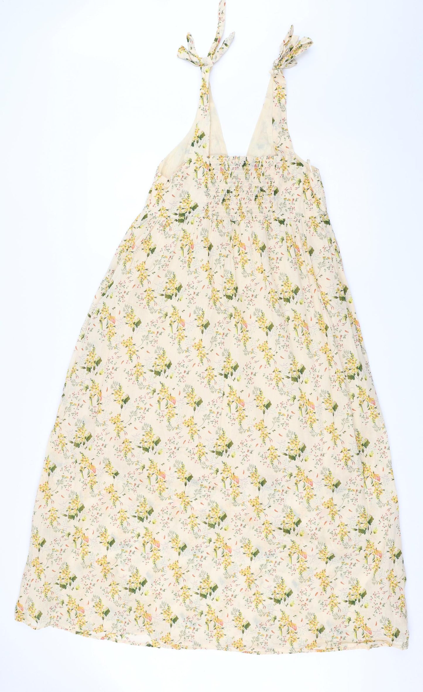 Primark Womens Beige Floral  Fit & Flare  Size 6