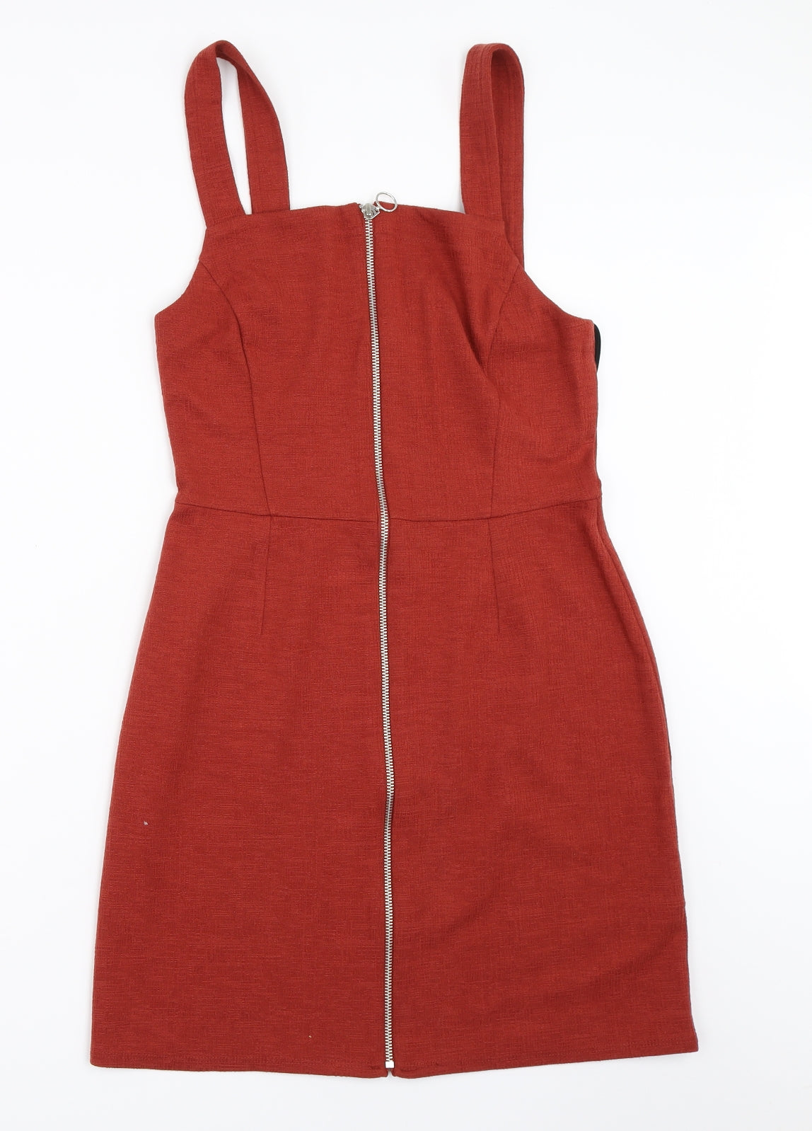 Primark Womens Orange   Pinafore/Dungaree Dress  Size 14