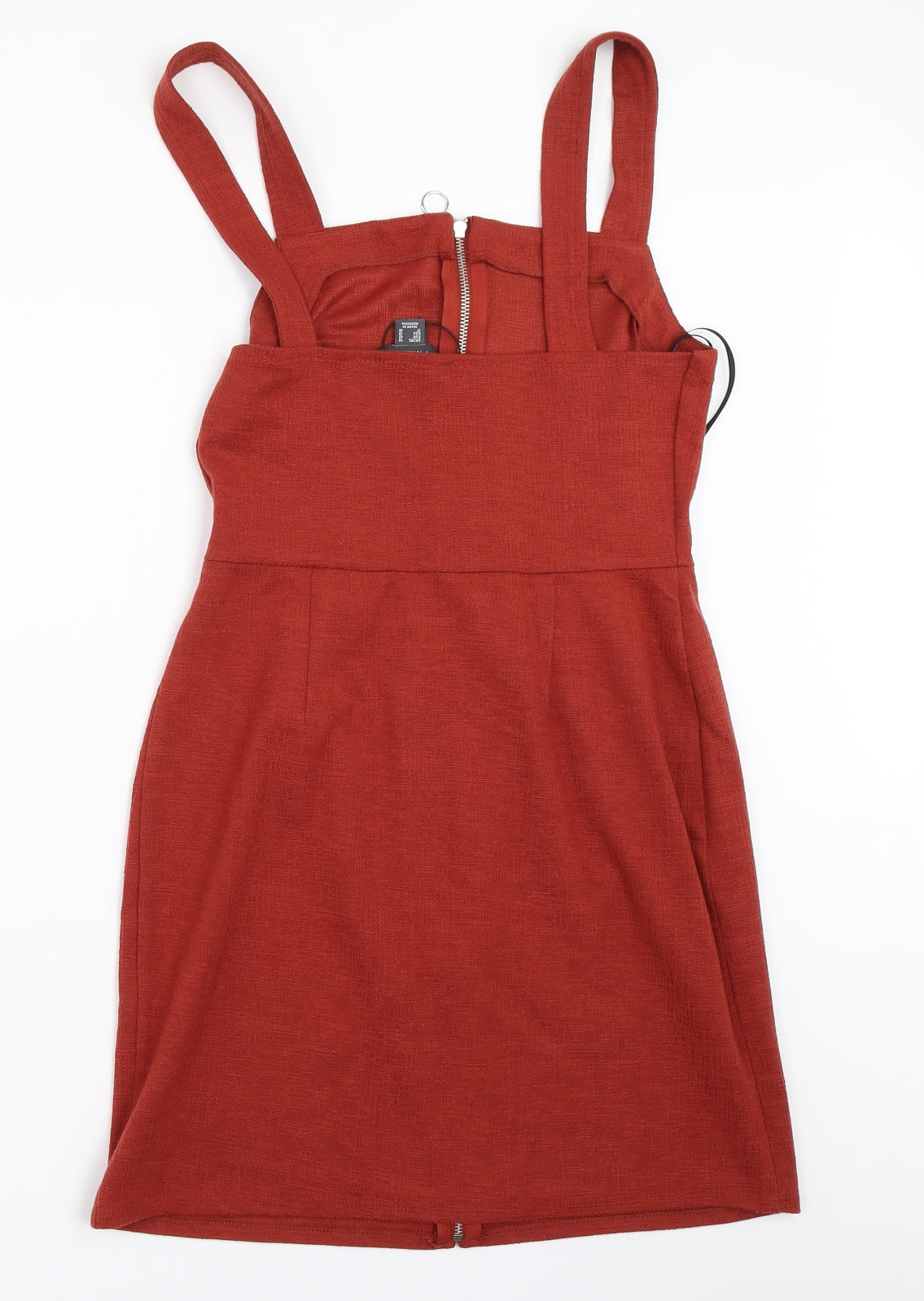 Primark Womens Orange   Pinafore/Dungaree Dress  Size 14