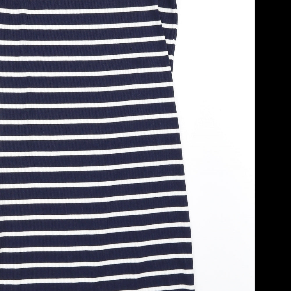 Primark Womens Blue Striped  Bodycon  Size 14