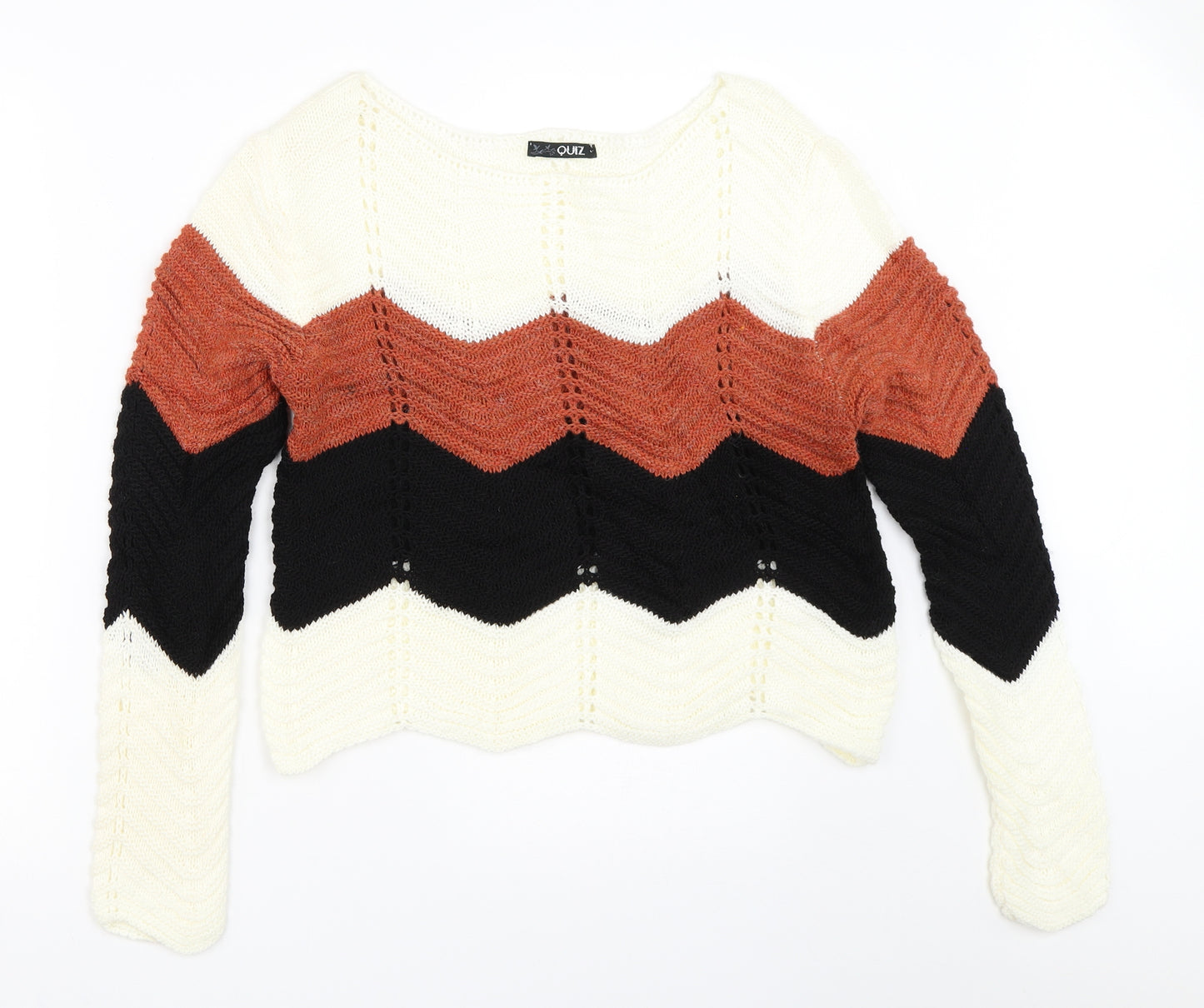 Quiz Womens Ivory   Pullover Jumper Size L
