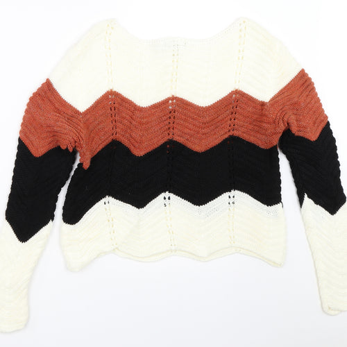 Quiz Womens Ivory   Pullover Jumper Size L