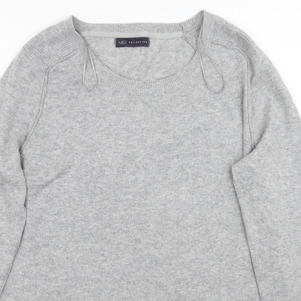 Marks and Spencer Womens Grey   Pullover Jumper Size 16