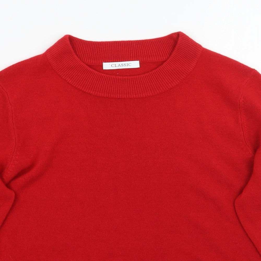 Marks and Spencer Womens Red   Pullover Jumper Size 16