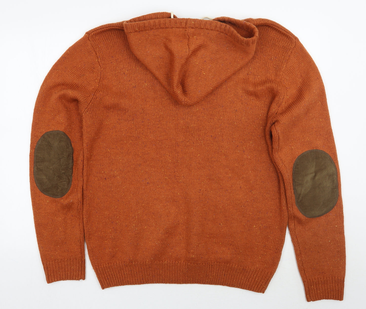 Threadbare Mens Orange   Pullover Hoodie Size XL