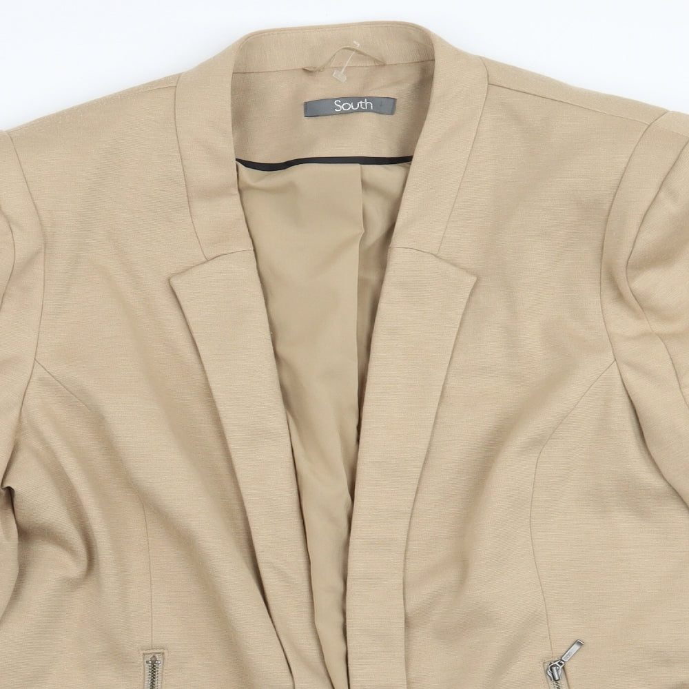 South Womens Beige   Jacket Blazer Size 16