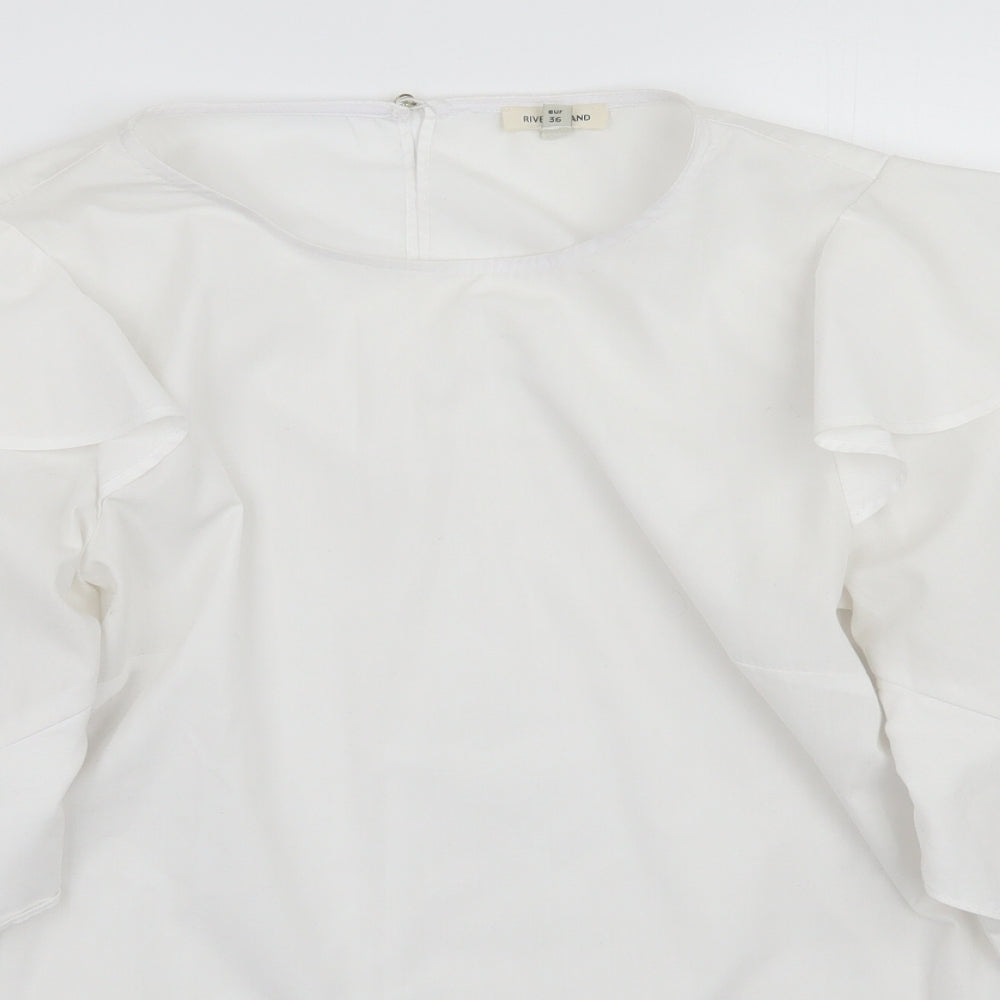 River Island Womens White   Basic Blouse Size 16