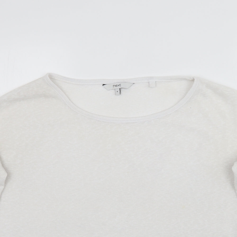 NEXT Womens White   Pullover Jumper Size 8