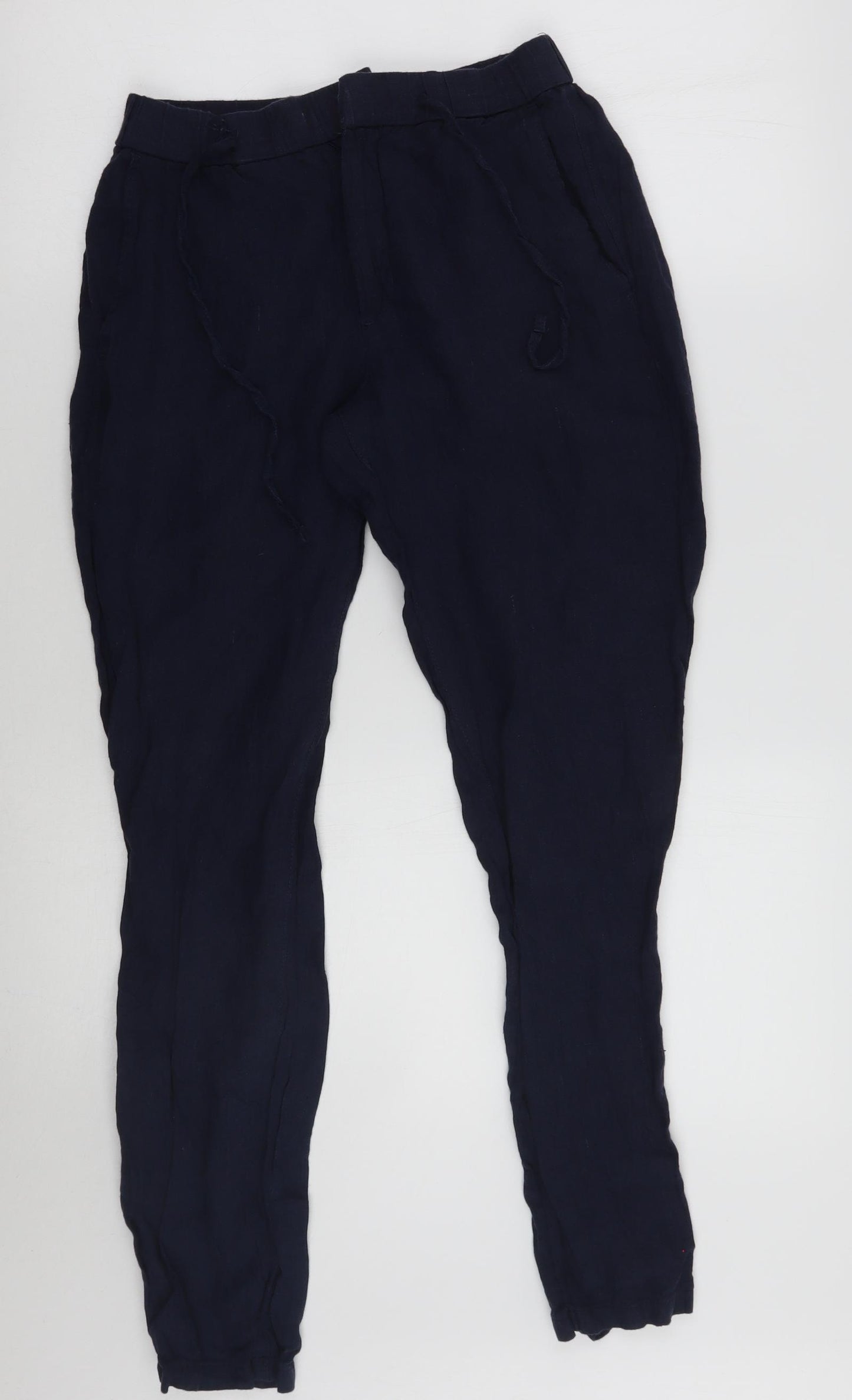 H&M Womens Blue   Trousers  Size 30 L28 in