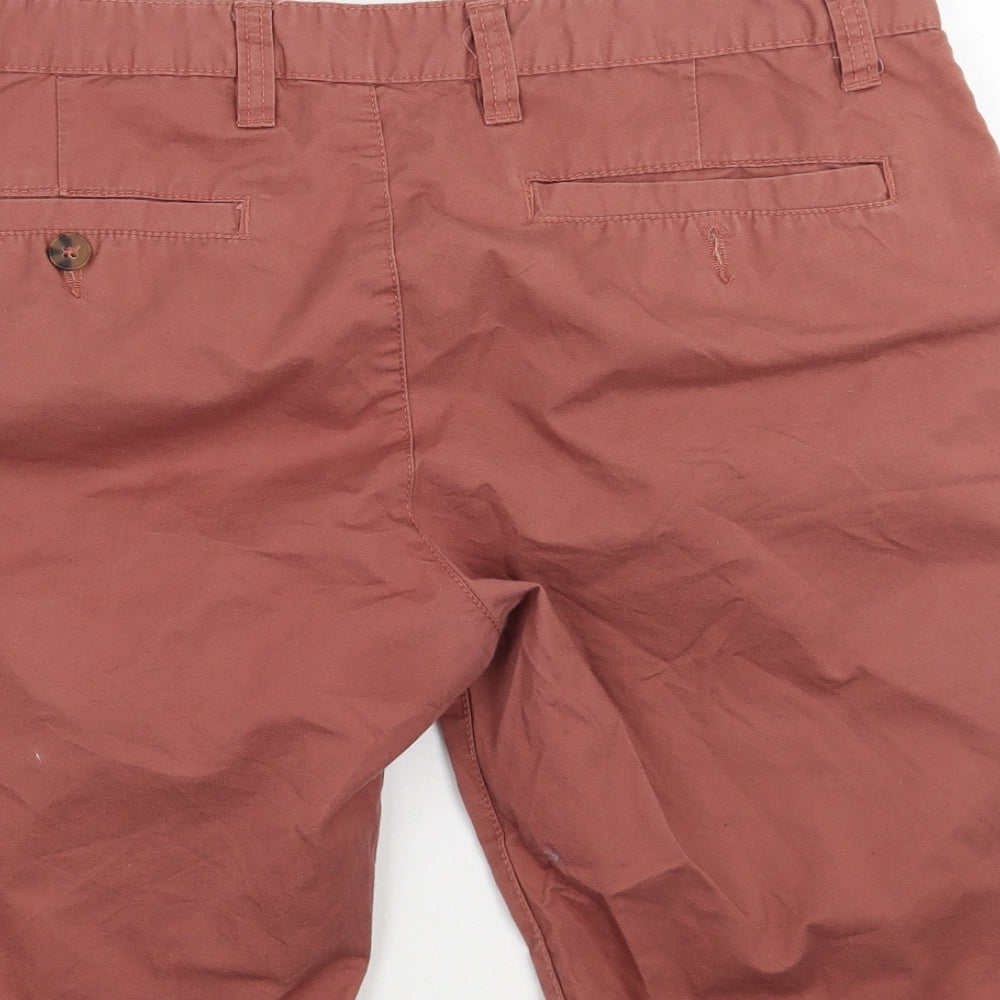 Peacocks Mens Pink   Chino Shorts Size 34