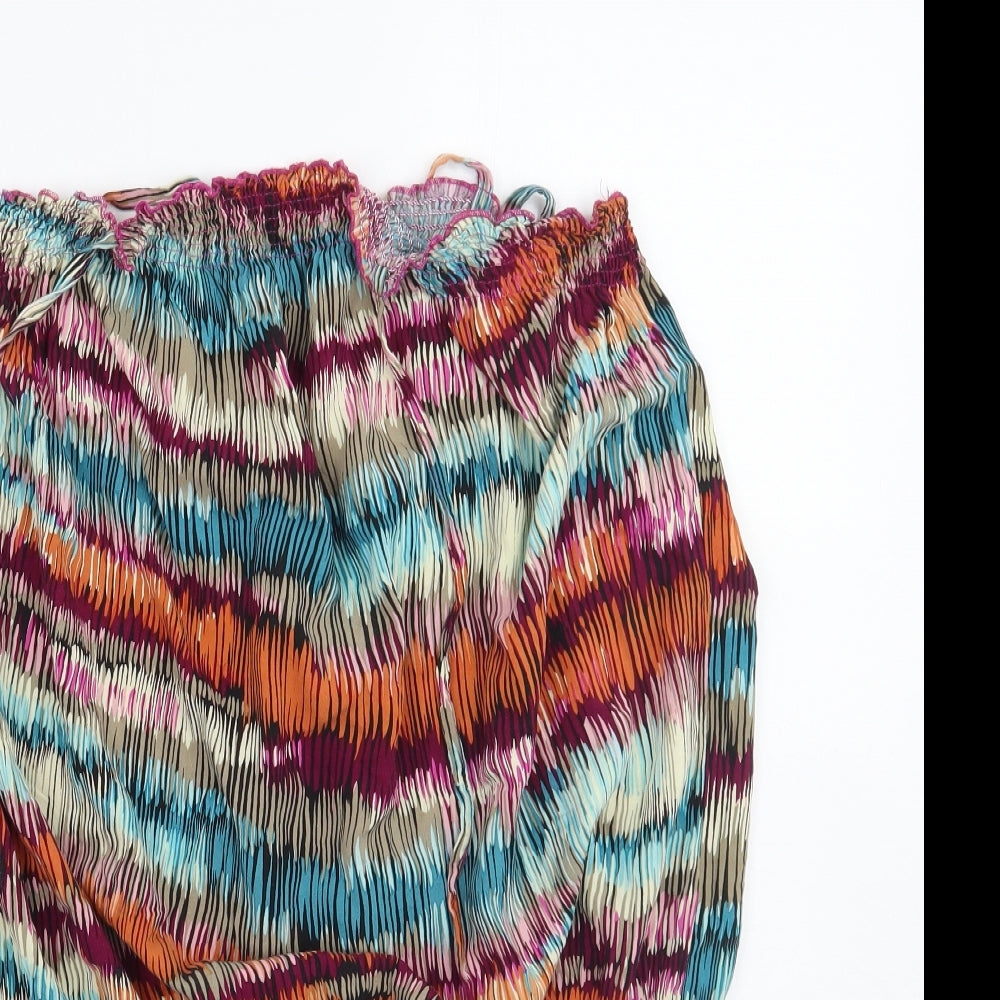 TU Womens Multicoloured Geometric  Basic Blouse Size L