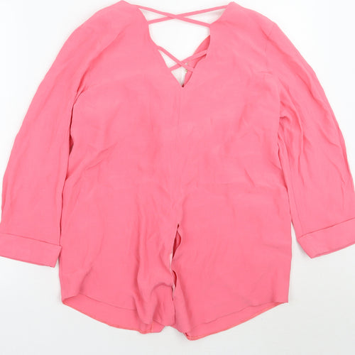 F&F Womens Pink   Basic Button-Up Size 14