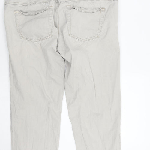 H&M Womens Grey   Cropped Jeans Size 10 L24 in