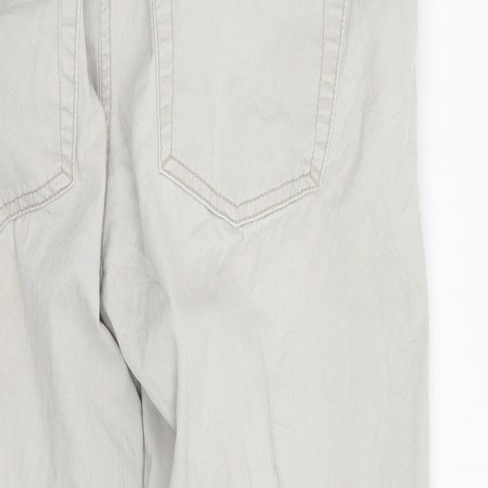 H&M Womens Grey   Cropped Jeans Size 10 L24 in