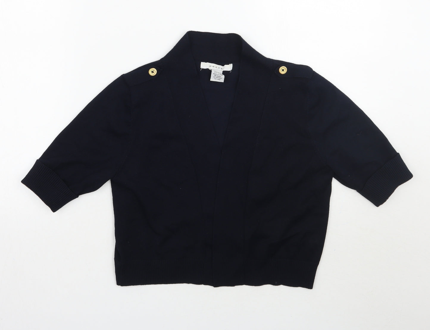 Grace Womens Blue   Cardigan Jumper Size M