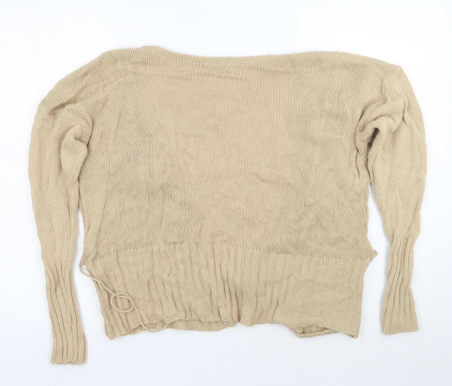 PRETTYLITTLETHING Womens Beige   Cardigan Jumper Size S