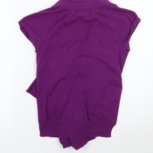 silent + noise Womens Purple   Cardigan Jumper Size M